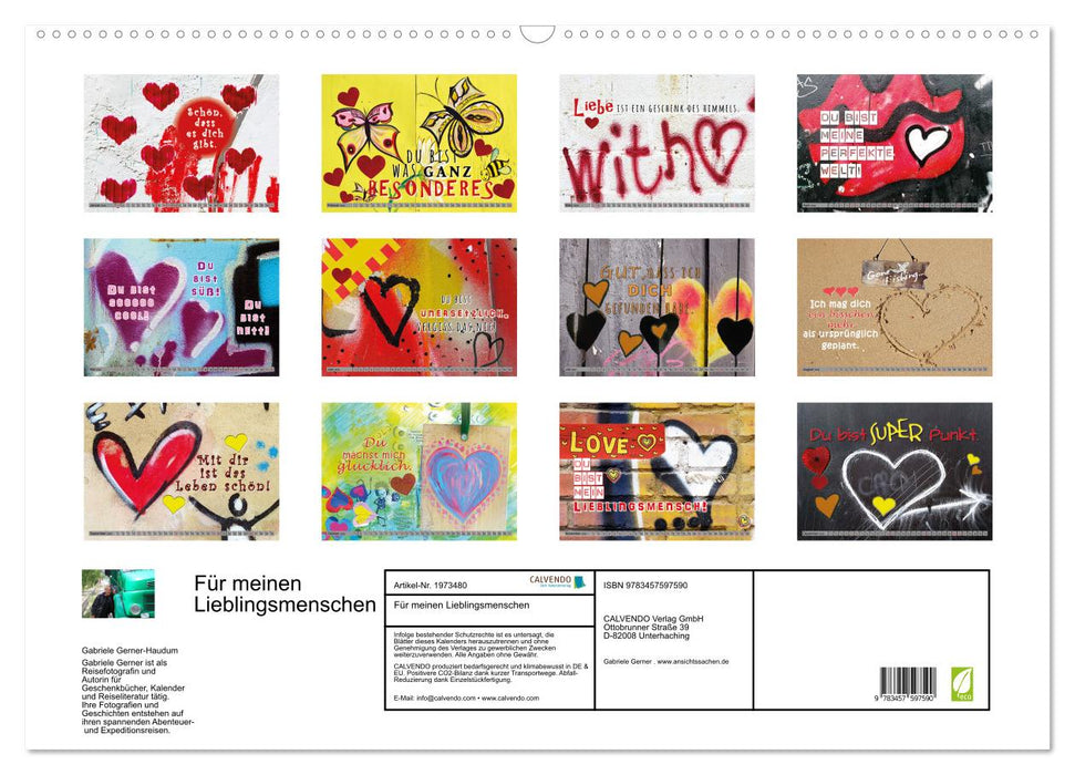 Für meinen Lieblingsmenschen (CALVENDO Wandkalender 2026)