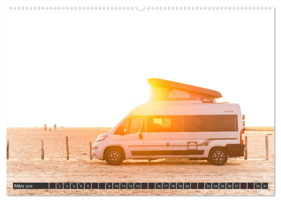 Vanlife - Glücklich auf vier Rädern (CALVENDO Wandkalender 2026)