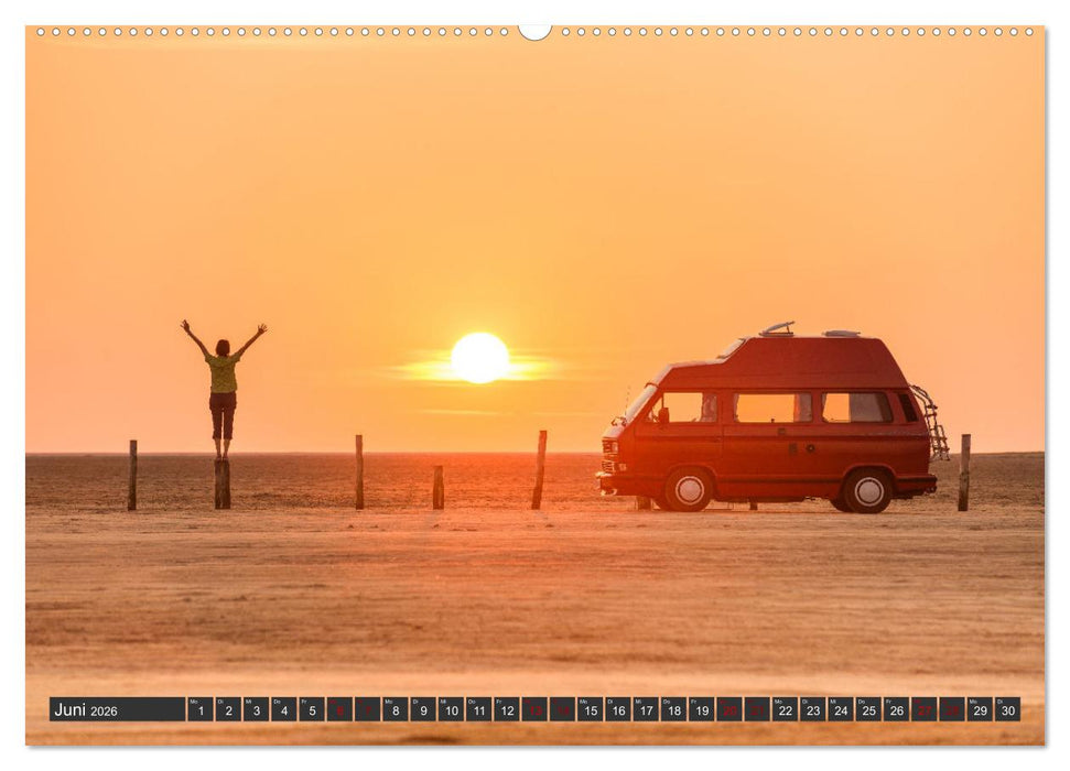 Vanlife - Glücklich auf vier Rädern (CALVENDO Wandkalender 2026)