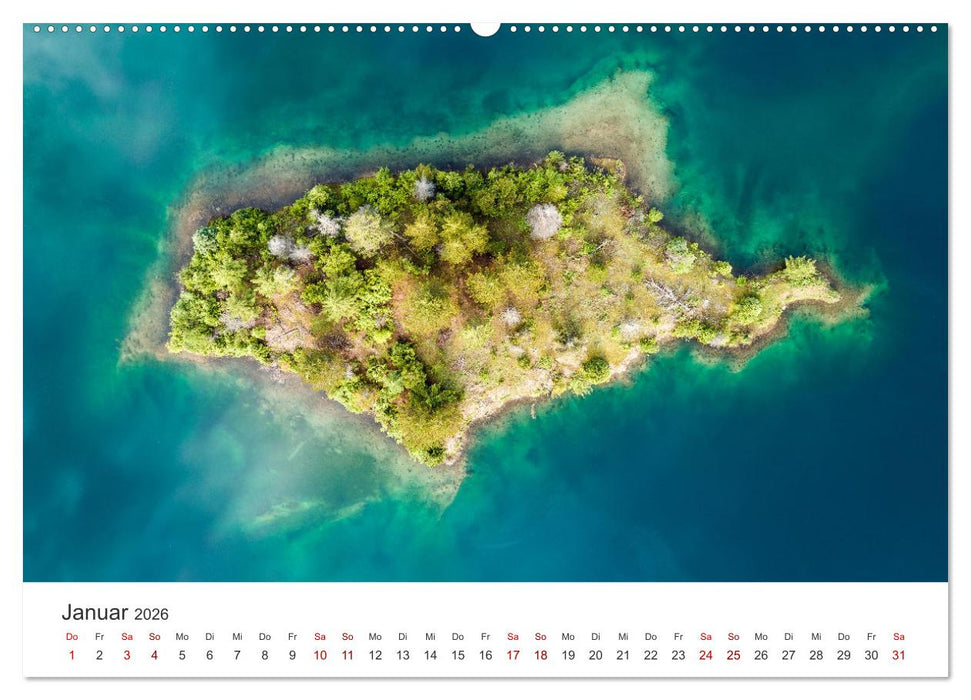 Luftfotografie - Gewässer (CALVENDO Wandkalender 2026)