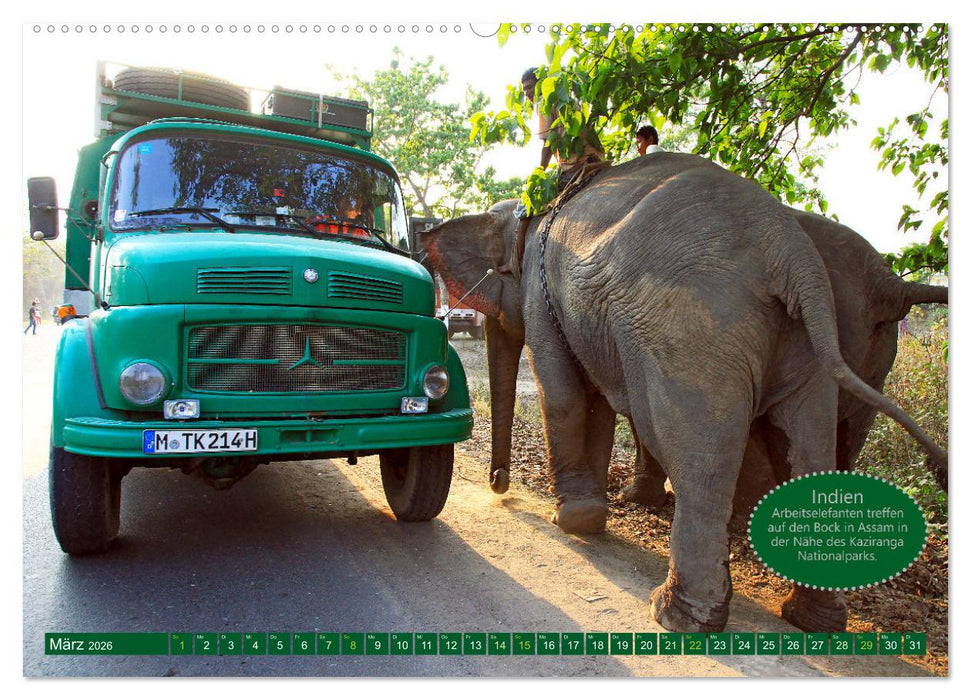 Mit dem Allradcamper durch Asien (CALVENDO Wandkalender 2026)