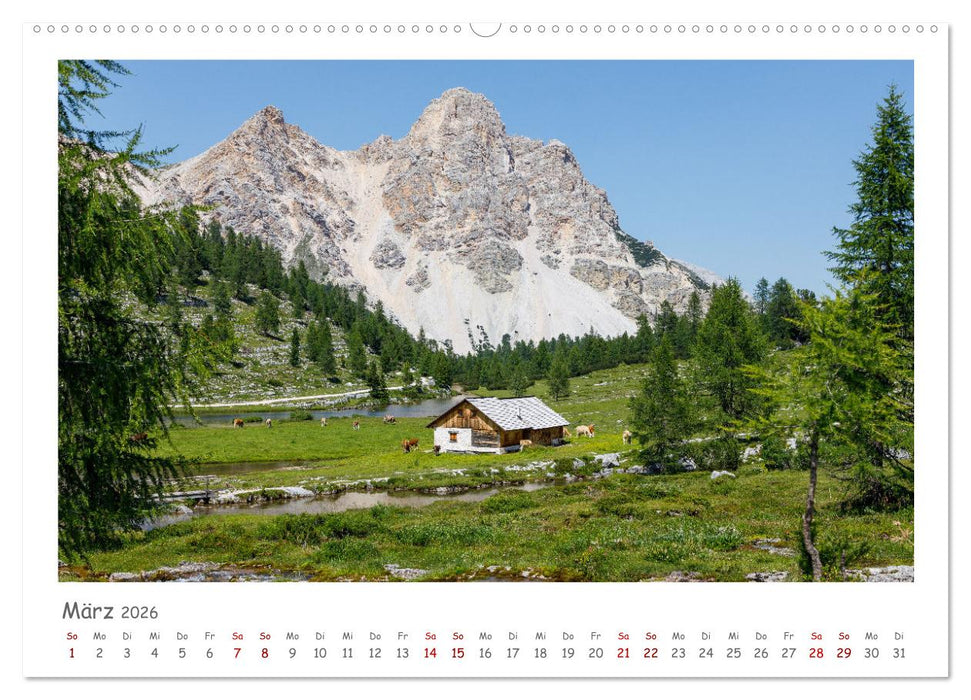 Gadertal - Val Badia (CALVENDO Wandkalender 2026)