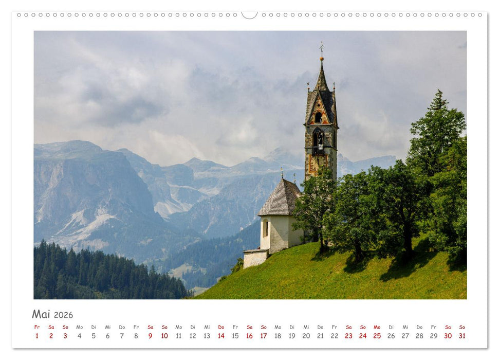 Gadertal - Val Badia (CALVENDO Wandkalender 2026)