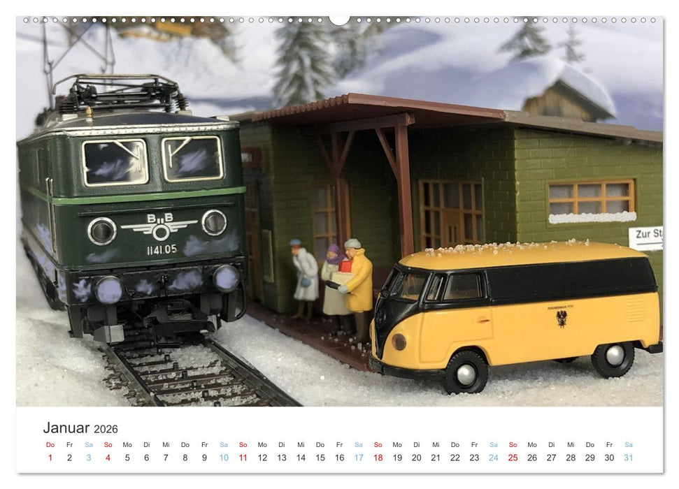 Modellbahnen aus aller Welt - H0, N, Z (CALVENDO Wandkalender 2026)