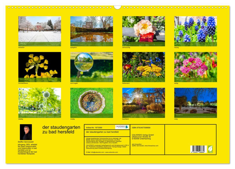der staudengarten zu bad hersfeld (CALVENDO Wandkalender 2026)