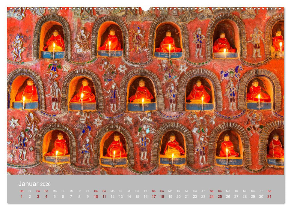 BUDDHA - Ein sanftes Lächeln (CALVENDO Wandkalender 2026)