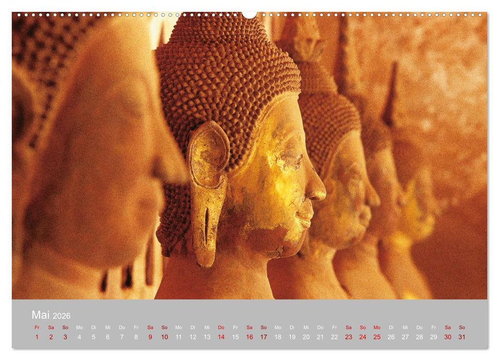 BUDDHA - Ein sanftes Lächeln (CALVENDO Wandkalender 2026)