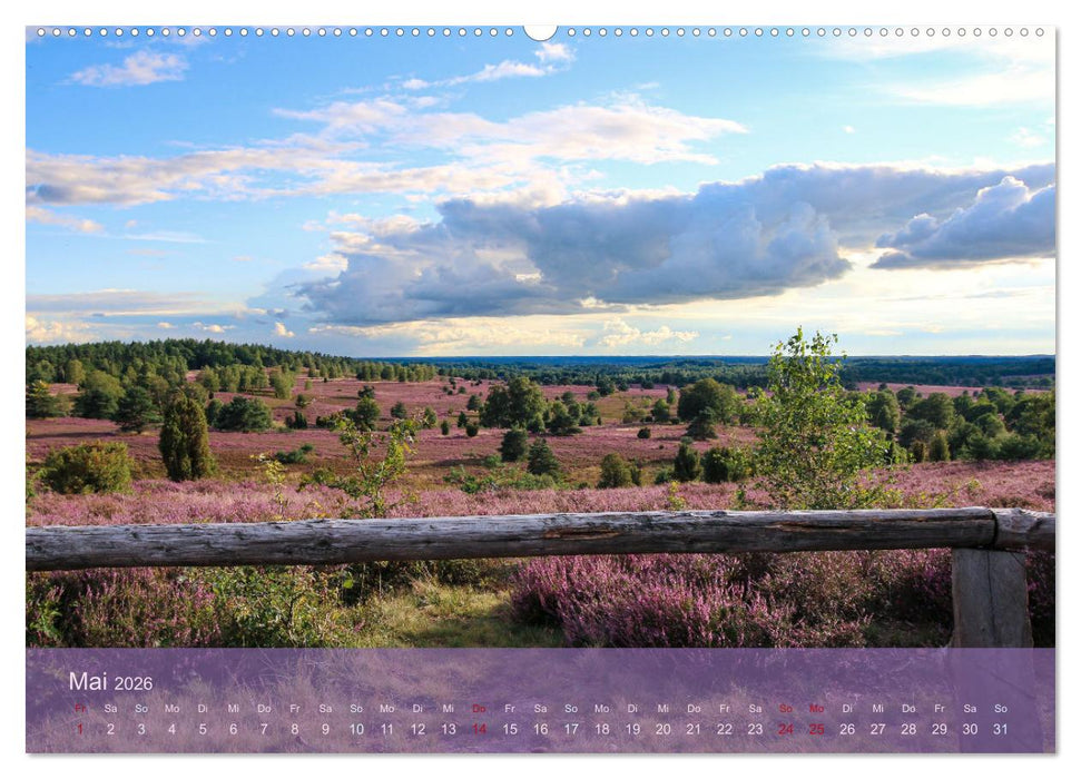 Naturschutzgebiet Lüneburger Heide (CALVENDO Wandkalender 2026)