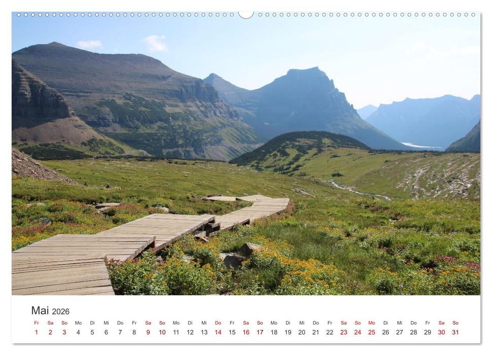 Glacier Nationalpark - Eine Reise in den bezaubernden Nationalpark. (CALVENDO Wandkalender 2026)
