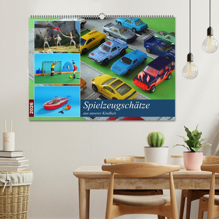 Spielzeugschätze aus unserer Kindheit (CALVENDO Wandkalender 2026)