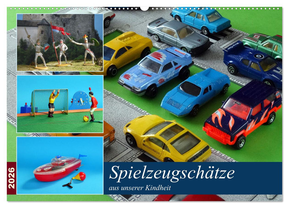Spielzeugschätze aus unserer Kindheit (CALVENDO Wandkalender 2026)