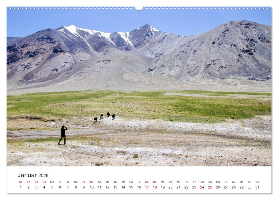 Tadschikistan - Eine wunderschöne Reise in ein unbekanntes Land. (CALVENDO Wandkalender 2026)