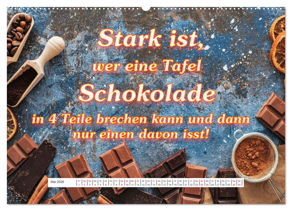 Schokoladen-Poesie (CALVENDO Wandkalender 2026)