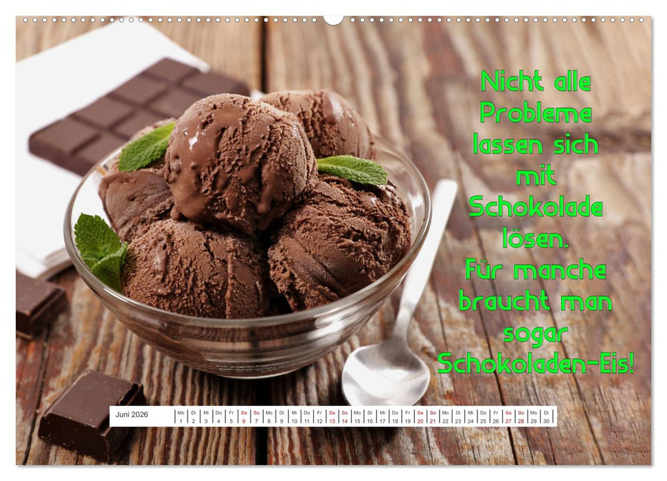Schokoladen-Poesie (CALVENDO Wandkalender 2026)