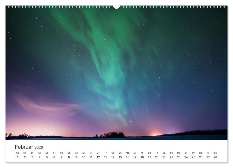 Polarlichter - Die bewundernswerten Lichter am Himmel. (CALVENDO Wandkalender 2026)