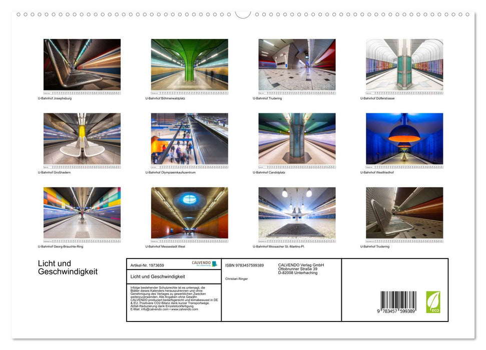 Licht und Geschwindigkeit (CALVENDO Wandkalender 2026)