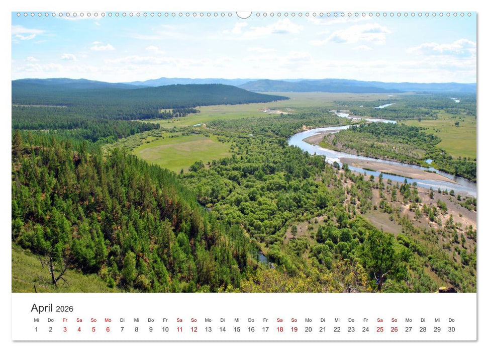 Mongolei - Bezaubernde Natur in einem wunderschönen Land. (CALVENDO Wandkalender 2026)