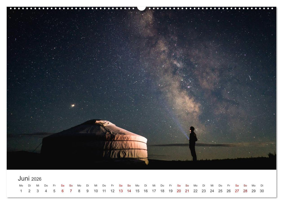 Mongolei - Bezaubernde Natur in einem wunderschönen Land. (CALVENDO Wandkalender 2026)