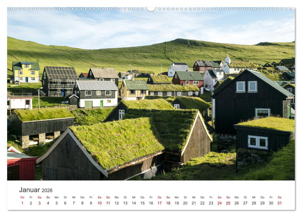 Färöer - Die wunderschönen Inseln im Norden. (CALVENDO Wandkalender 2026)