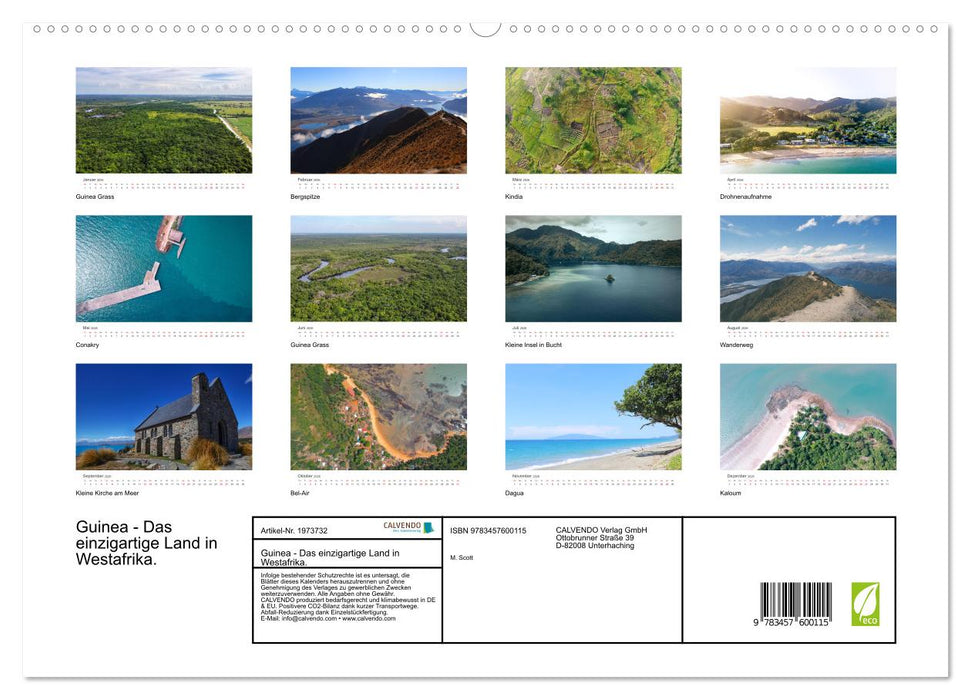 Guinea - Das einzigartige Land in Westafrika. (CALVENDO Wandkalender 2026)