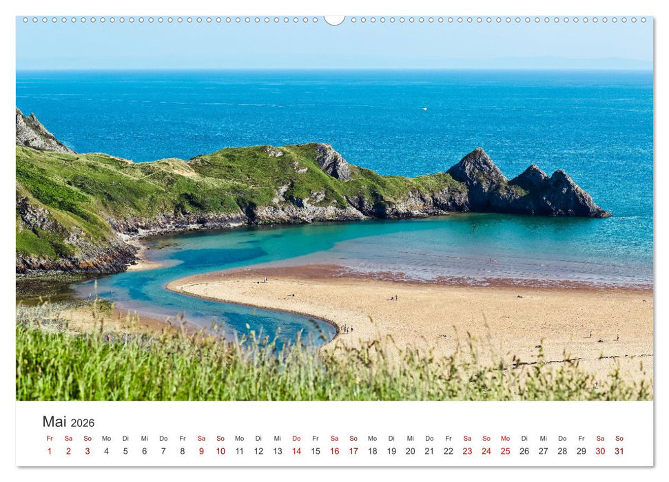 Wales - Eine spektakuläre Reise in ein bezauberndes Land. (CALVENDO Wandkalender 2026)