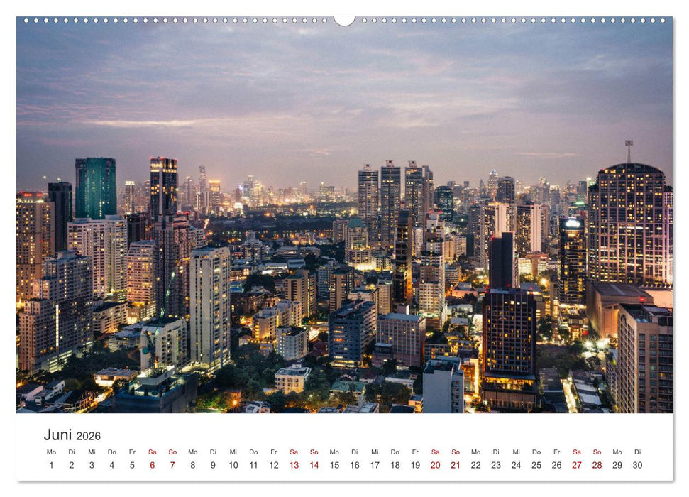 Bangkok - Die spektakuläre Hauptstadt von Thailand. (CALVENDO Wandkalender 2026)