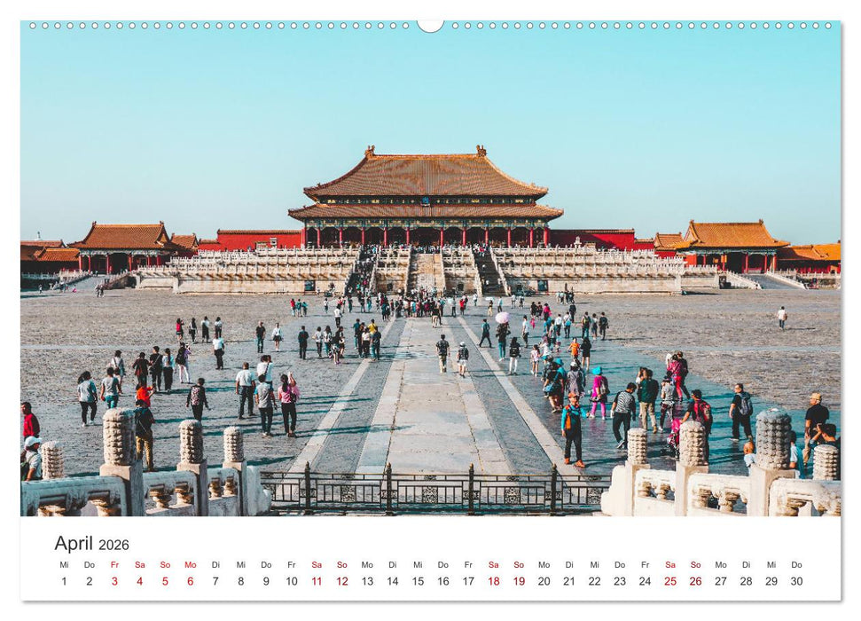 Peking - Die faszinierende Hauptstadt Chinas. (CALVENDO Wandkalender 2026)