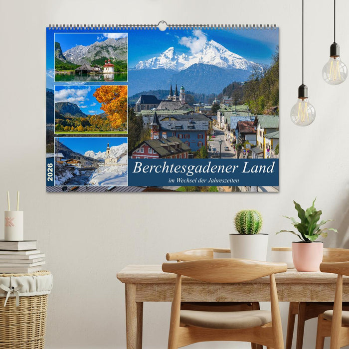 Berchtesgadener Land im Wechsel der Jahreszeiten (CALVENDO Wandkalender 2026)