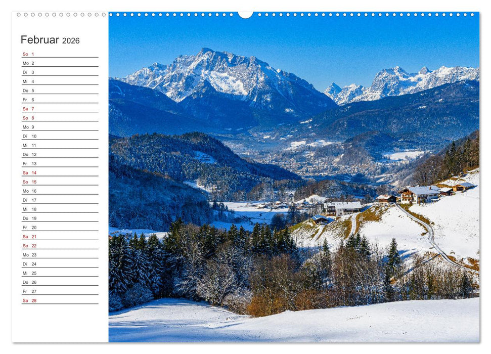 Berchtesgadener Land im Wechsel der Jahreszeiten (CALVENDO Wandkalender 2026)