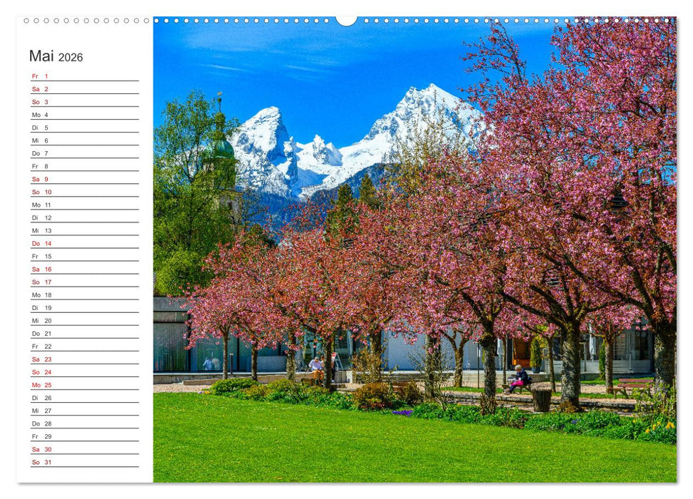 Berchtesgadener Land im Wechsel der Jahreszeiten (CALVENDO Wandkalender 2026)