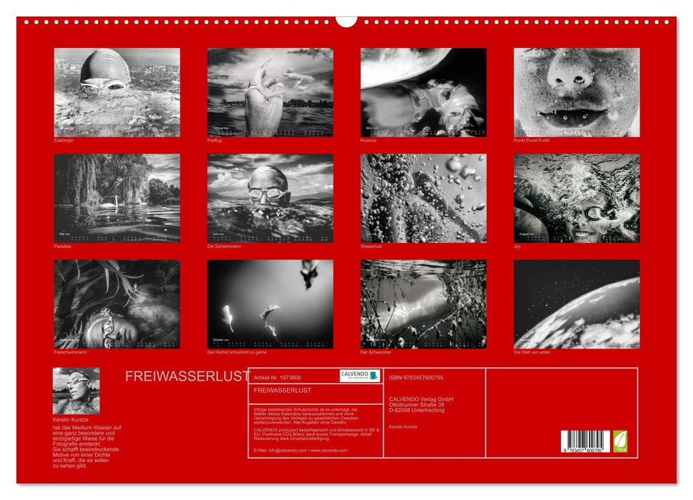 FREIWASSERLUST (CALVENDO Wandkalender 2026)
