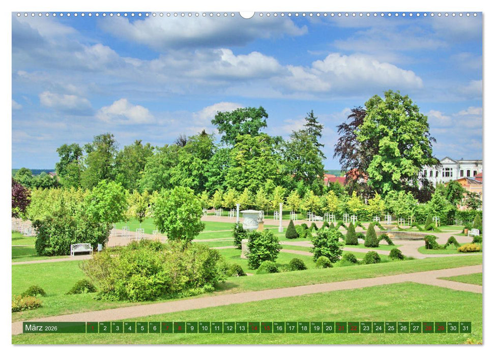 Schlossgarten Neustrelitz (CALVENDO Premium Wandkalender 2026)