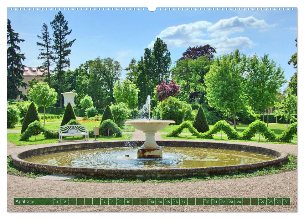 Schlossgarten Neustrelitz (CALVENDO Premium Wandkalender 2026)