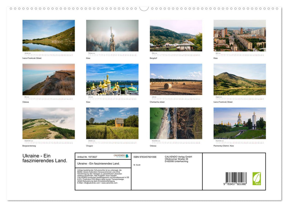 Ukraine - Ein faszinierendes Land. (CALVENDO Wandkalender 2026)