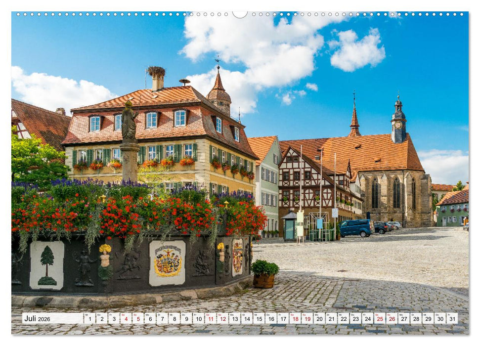 Ein Spaziergang durch Feuchtwangen (CALVENDO Premium Wandkalender 2026)