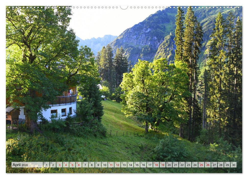 Kleines Walsertal - Das Kleinwalsertal in Vorarlberg (CALVENDO Wandkalender 2026)