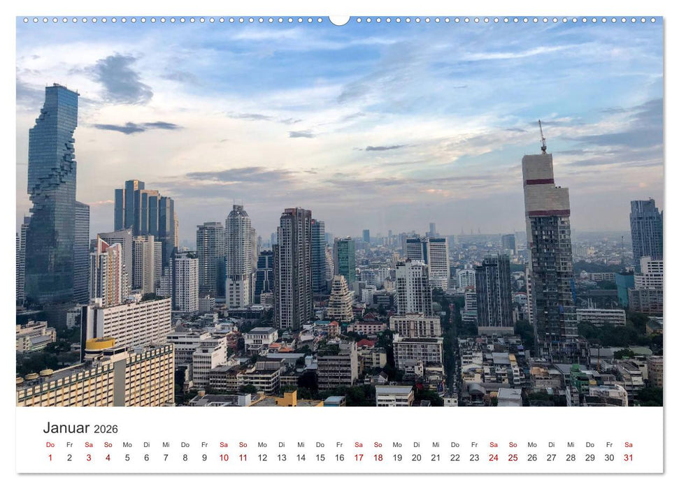 Bangkok - Die spektakuläre Hauptstadt von Thailand. (CALVENDO Premium Wandkalender 2026)