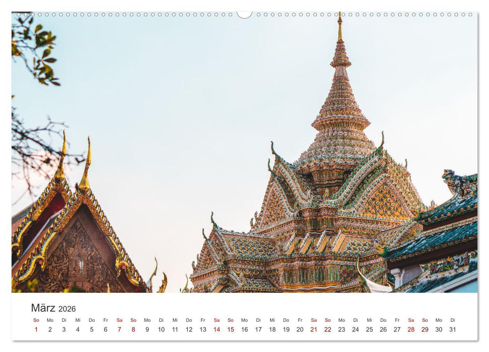 Bangkok - Die spektakuläre Hauptstadt von Thailand. (CALVENDO Premium Wandkalender 2026)