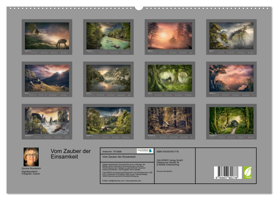 Vom Zauber der Einsamkeit (CALVENDO Wandkalender 2026)