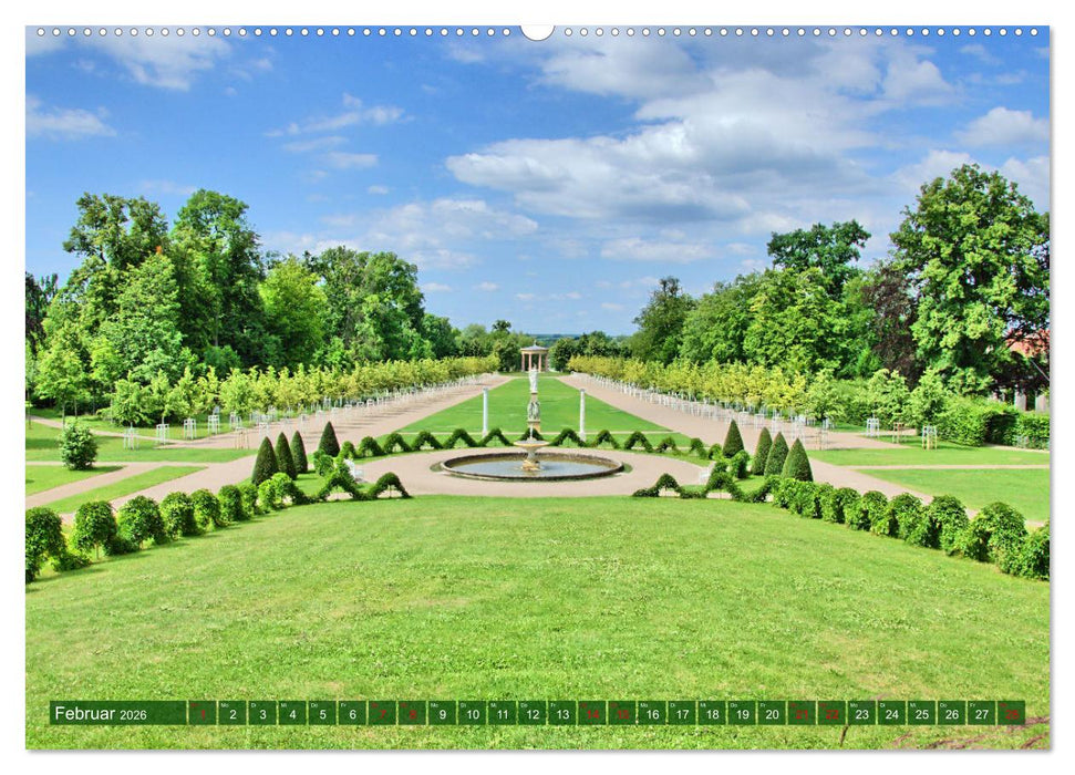Schlossgarten Neustrelitz (CALVENDO Wandkalender 2026)