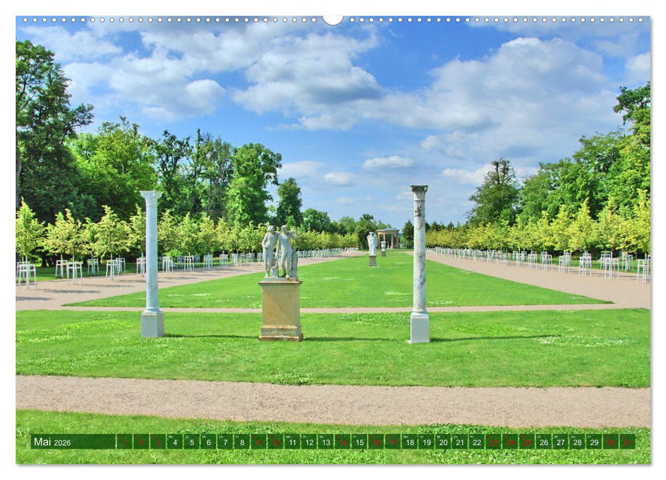 Schlossgarten Neustrelitz (CALVENDO Wandkalender 2026)