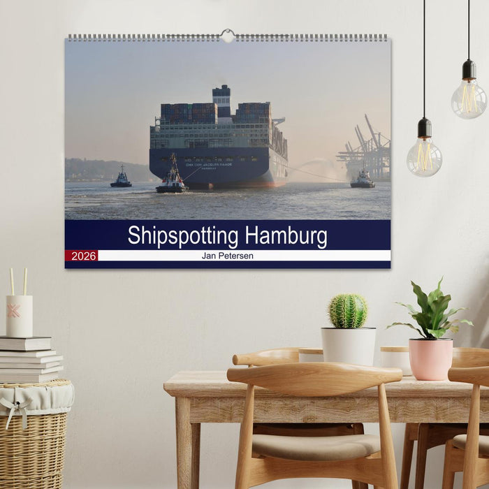 Shipspotting Hamburg (CALVENDO Wandkalender 2026)