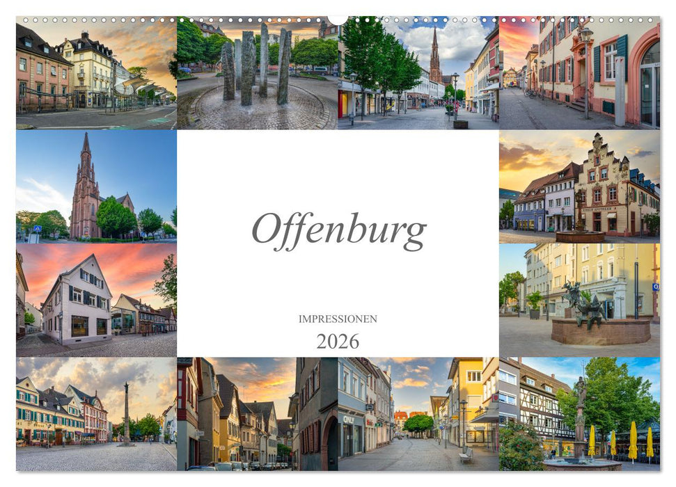 Offenburg Impressionen (CALVENDO Wandkalender 2026)