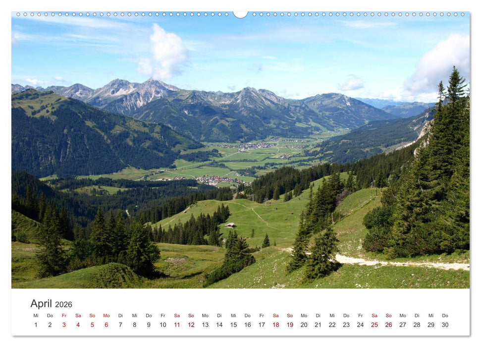 Bergerlebnisse im Tannheimer Tal (CALVENDO Wandkalender 2026)