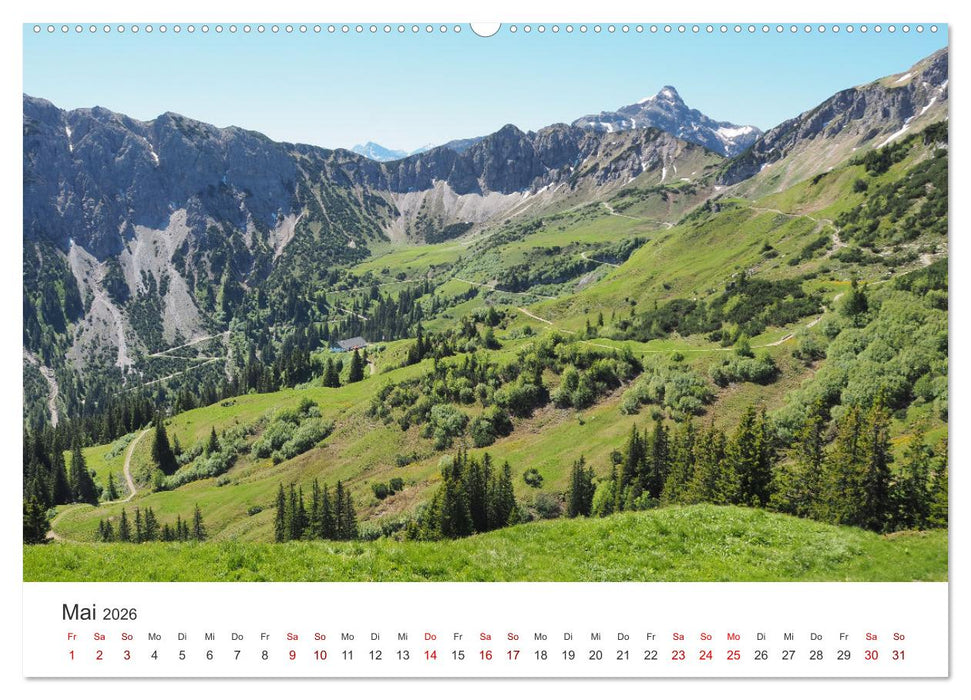 Bergerlebnisse im Tannheimer Tal (CALVENDO Wandkalender 2026)