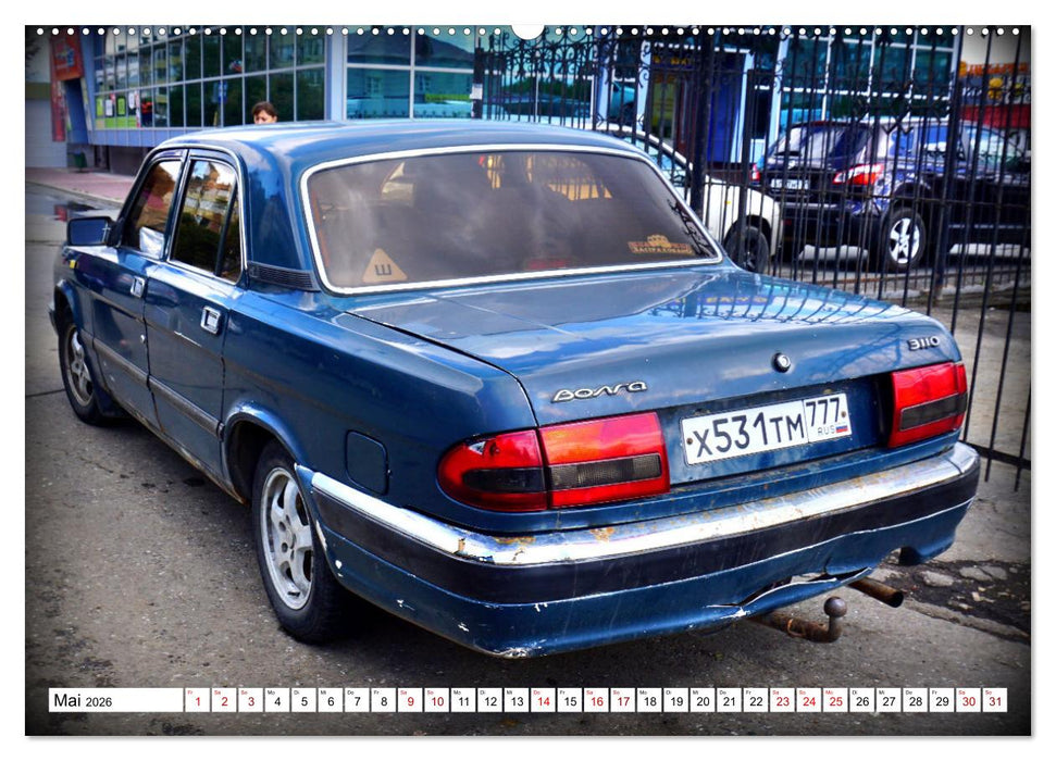 WOLGA - Auto-Legende der UdSSR (CALVENDO Wandkalender 2026)