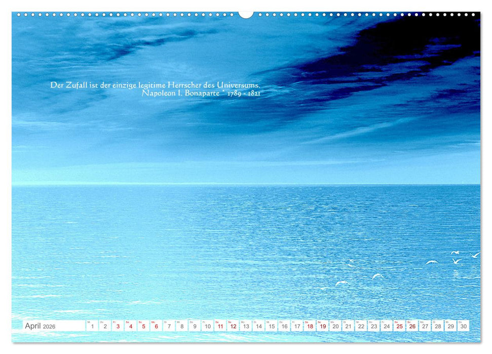 Über den Zufall - Nachdenk-Kalender (CALVENDO Wandkalender 2026)