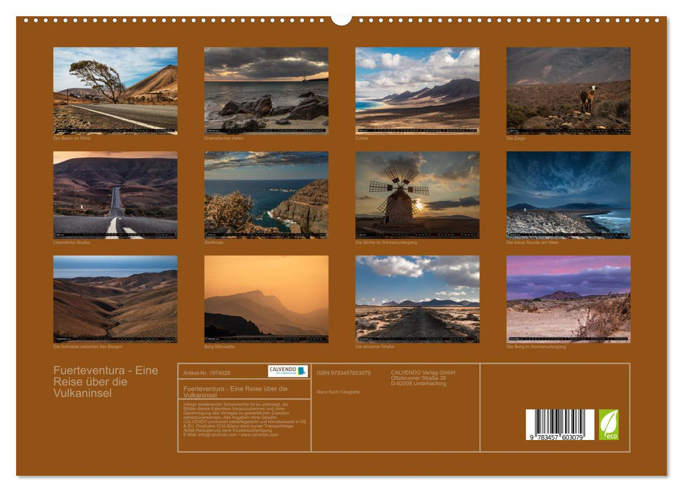 Fuerteventura - Eine Reise über die Vulkaninsel (CALVENDO Wandkalender 2026)