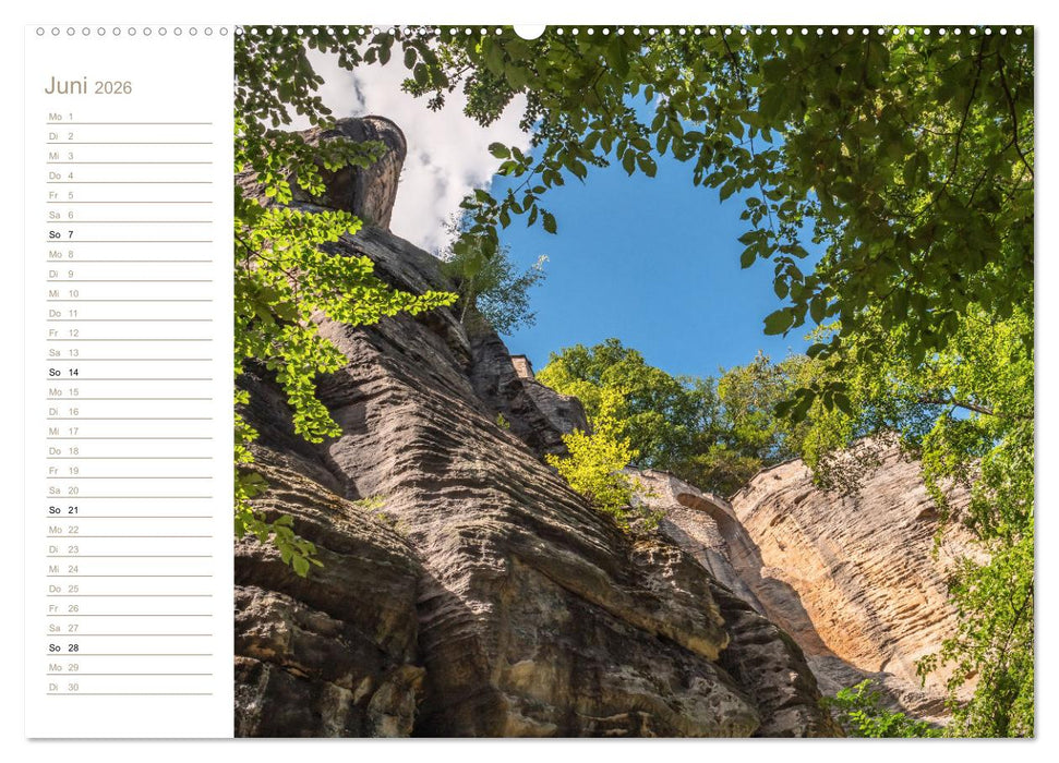 Gen Himmel - Elbsandstein (CALVENDO Wandkalender 2026)