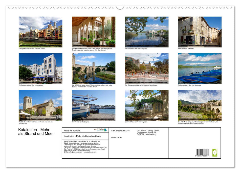 Katalonien - Mehr als Strand und Meer (CALVENDO Wandkalender 2026)